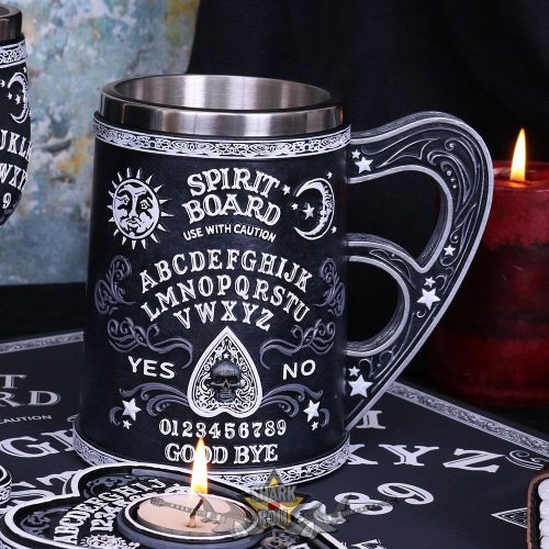Szellem idéző korsó - Black and White Spirit Board Tankard Mug.  B5140RO. korsó, kehely. 