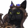 BLACK CAT - Macska figura. Feline flight. 23. cm. D5415T1.  fantasy figura