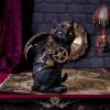 BLACK CAT - Macska figura. Feline flight. 23. cm. D5415T1.  fantasy figura