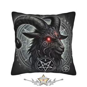   Sátáni Baphomet - Leviatán Kereszt Párnahuzat.    import díszpárnahuzat