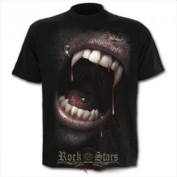 SPIRAL. GOTH FANGS - T-Shirt Black . gothic, fantasy póló