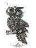Csillogó Bagoly Bross – Színes Kristályos Vintage Bagoly.   bross, kitűző. 