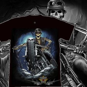 BIKER BONES.  FG.227. import fantasy póló BIKER BONES.  FG.227. import fantasy póló