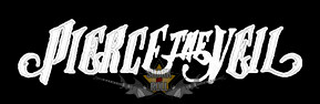 Pierrce The Veil  -  Logo.  10 x 5.  felvarró
