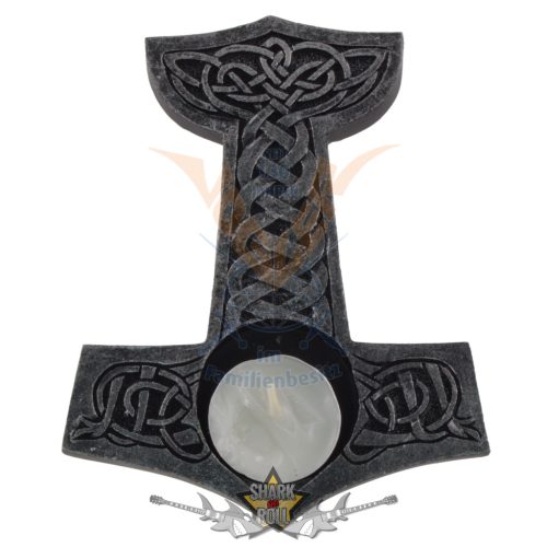 Thor's Hammer -  Ezüstszürke teamécses tartó „Thor’s Hammer”.   766-7858.   mécses, gyertya tartó