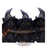 BLACK CAT - Boszorkánysegítők kulcstartó - Witches Helpers Key Hanger 20cm. u5715u1.  fantasy figura