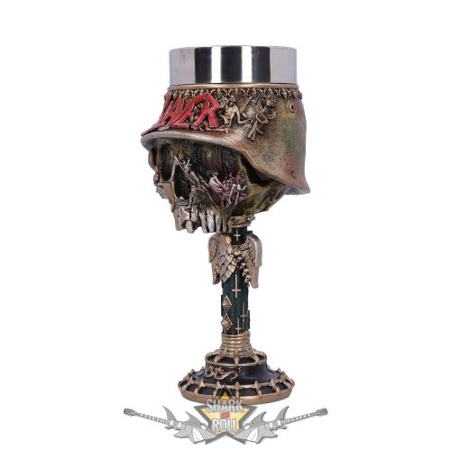 Slayer - Skull Goblet 19.5cm.  B5581T1.  Officially Licensed. .   korsó, kehely