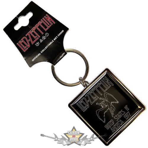 Led Zeppelin - Keychain.  1977 USA Tour.   import fém kulcstartó