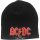 AC/DC - Unisex Beanie Hat.  Red 3D Logo (Black)  import kötött sapka