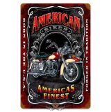 American Biker-  Metal Sign.  20X30.cm. fém tábla kép