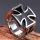 Iron cross - Crusader cross ring . Steinless Steel. gyűrű