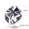 Iron cross - Crusader cross ring . Steinless Steel. gyűrű