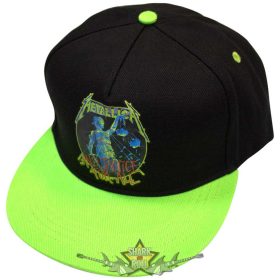   Metallica - Unisex Snapback Cap.  And Justice For All (Black & Green)   baseball sapka