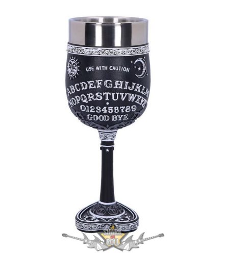 Black and White  - Spirit Board Goblet Glass.  B5141RO..  fantasy dísz, kehely. serleg