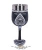 Black and White  - Spirit Board Goblet Glass.  B5141RO..  fantasy dísz, kehely. serleg