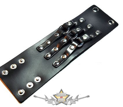 3 pántos  karkötő csuklópánt fém  karikákkal.csuklószorító. JVP.