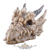 Sárkány - Skeleton dragon skull mini. 816-4289   fantasy dísz