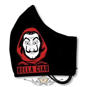   BELLA CIAÓ - Textil pamut kétfalas szájmaszk.   maszk, védőmaszk