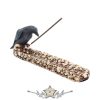 Raven Skull Incense Holder 25cm.  NEN2836.  illatosító,  mécses tartó