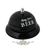  Riadó * Sör idő - Figyelmeztető kis harang az iváshoz. Table beer ring.