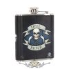 Hell Rider Skull Biker Hip Flask.  7oz. B4095M8. flaska