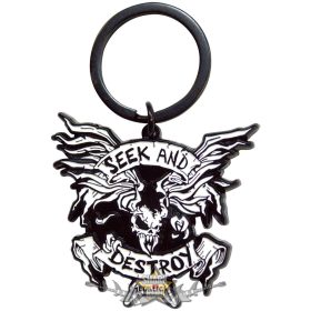 Metallica - Keychain.  Seek & Destroy.  import fém kulcstartó   Metallica - Keychain.  Seek & Destroy.  import fém kulcstartó