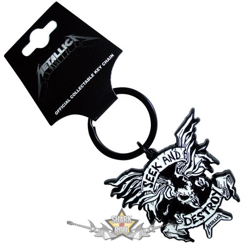 Metallica - Keychain.  Seek & Destroy.  import fém kulcstartó