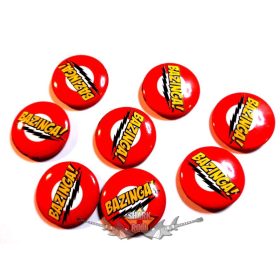 BAZINGA.  Import. 1 db. Button Badge. jelvény