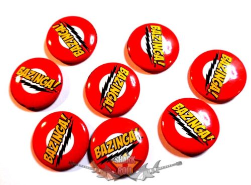 BAZINGA.  Import. 1 db. Button Badge. jelvény