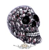   Bloodshot Red-Eye Skull Ornament. 18. CM. D4716P9.  koponya figura