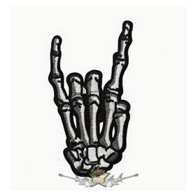 Kéz jelek - HEAVY METAL.    felvarró