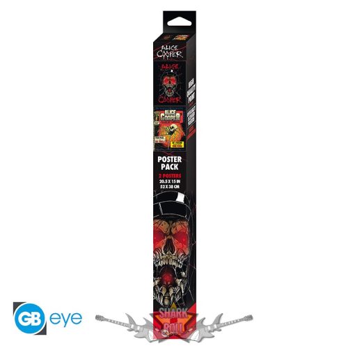 ALICE COOPER - Set 2 Posters Chibi 52x38 - Tales of Horror - Skull.  plakát, poszter
