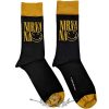 Nirvana - Unisex Ankle Socks.  Logo Stacked (Black) (UK Size 7 - 11)    boka  zokni