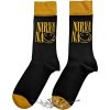 Nirvana - Unisex Ankle Socks.  Logo Stacked (Black) (UK Size 7 - 11)    boka  zokni