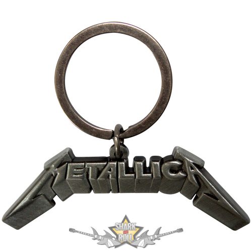 Metallica - Keychain.  3D Logo.  import fém kulcstartó