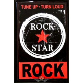 ROCK STAR.  20X30.cm. fém tábla kép