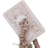 Ace Up Your Sleeve - Skeletal Hand and Ace of Spades Card Figurine. U5455t1  18.4cm.   fantasy dísz,  figura