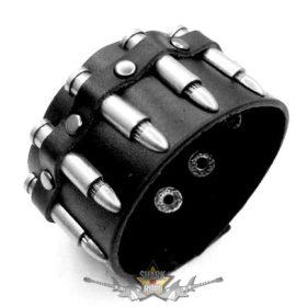   Töltények. karkötő/csuklópánt fém dísszel, csuklószorító.  JVP.