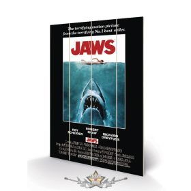 JAWS (ONE SHEET). wood. 40x59.cm. fa táblakép