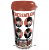   The Beatles - Travel Mug. 1962 Performing Live with Plastic Body. utazó pohár.