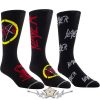 Slayer - Unisex Sock Guitar Tin.  Logos (Black) (UK Size 6.5 - 11)  Fémdobozos Limitált zokni szett