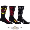Slayer - Unisex Sock Guitar Tin.  Logos (Black) (UK Size 6.5 - 11)  Fémdobozos Limitált zokni szett