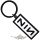 Nine Inch Nails - Keychain.  Logo.  NINKEY01.   import fém kulcstartó