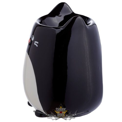 BLACK CAT - Aromalámpa, Kerámia - Feline Fine Macska Formájú. OB379.  füstölőtartó, gyertyatartó