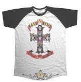   Guns N Roses - Unisex Raglan T-Shirt.  Appetite for Destruction .    férfi zenekaros  póló. 