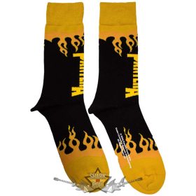   Pantera - Unisex Ankle Socks.  Flame (Black) (UK Size 7 - 11)   boka  zokni