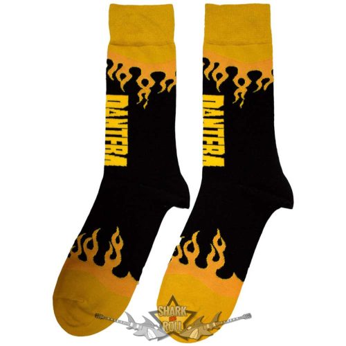Pantera - Unisex Ankle Socks.  Flame (Black) (UK Size 7 - 11)   boka  zokni