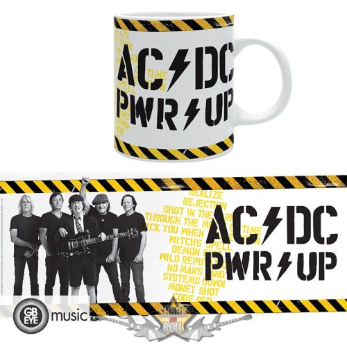 AC/DC - Mug - 320 ml - PWR UP.  GBYMUG007  zenekaros bögre 