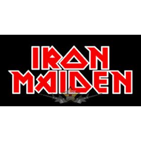 Iron Maiden  -  Logo.  10 x 5.  felvarró