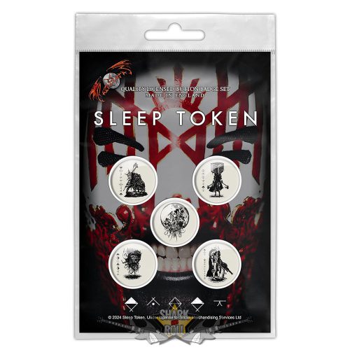 Sleep Token - Button Badge Pac.  Vessel Mask    jelvényszett